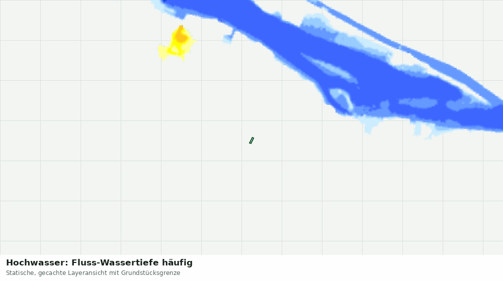 Statische Kartenansicht: Hochwasser: Fluss-Wassertiefe häufig