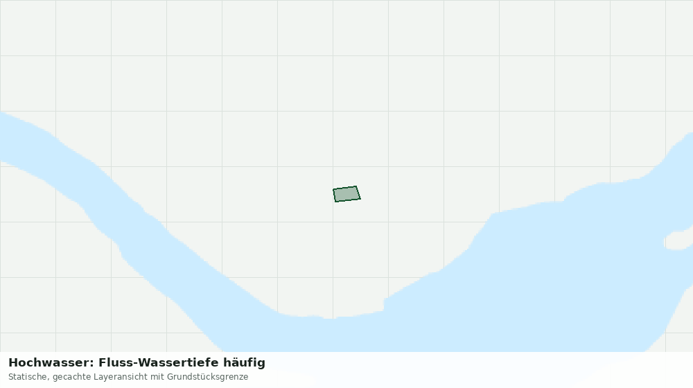 Statische Kartenansicht: Hochwasser: Fluss-Wassertiefe häufig