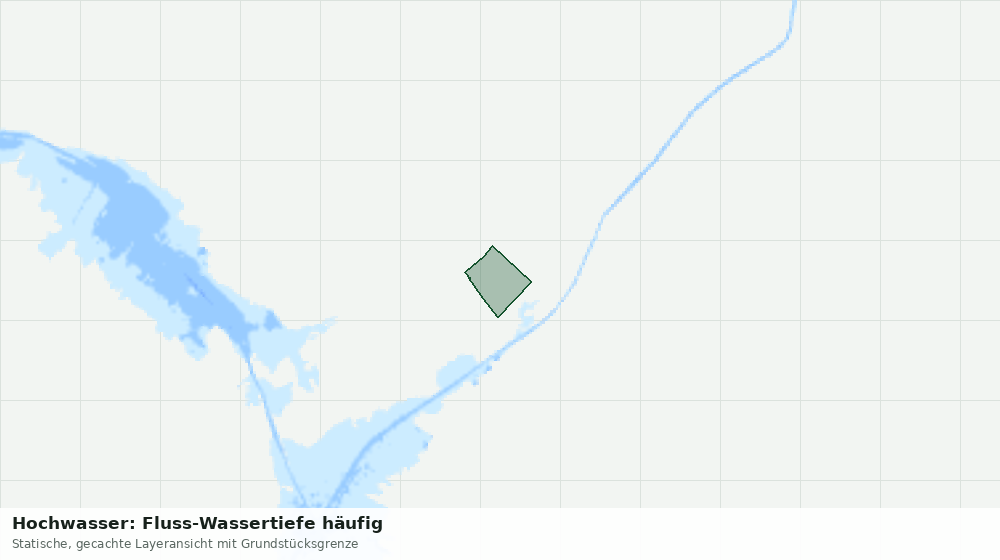 Statische Kartenansicht: Hochwasser: Fluss-Wassertiefe häufig