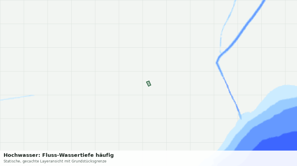 Statische Kartenansicht: Hochwasser: Fluss-Wassertiefe häufig
