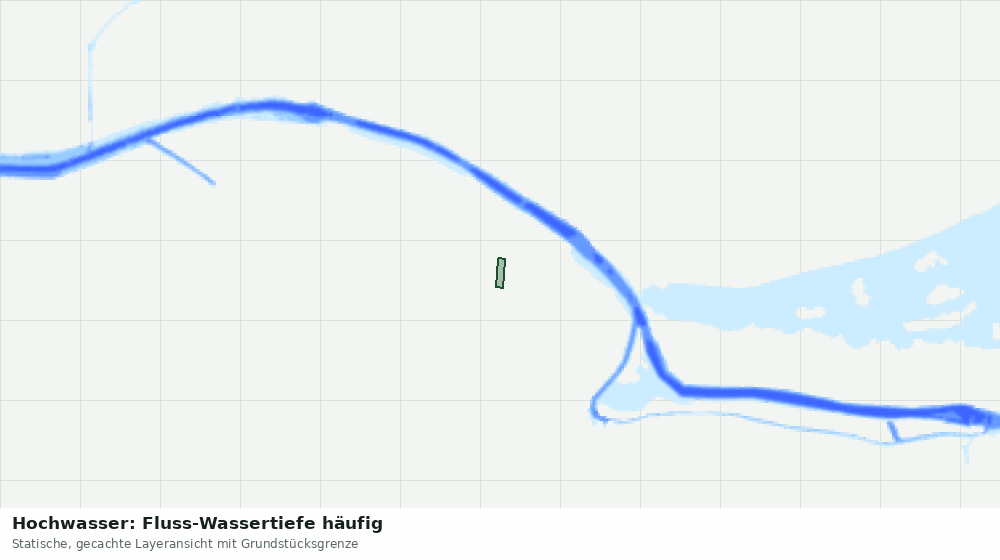 Statische Kartenansicht: Hochwasser: Fluss-Wassertiefe häufig