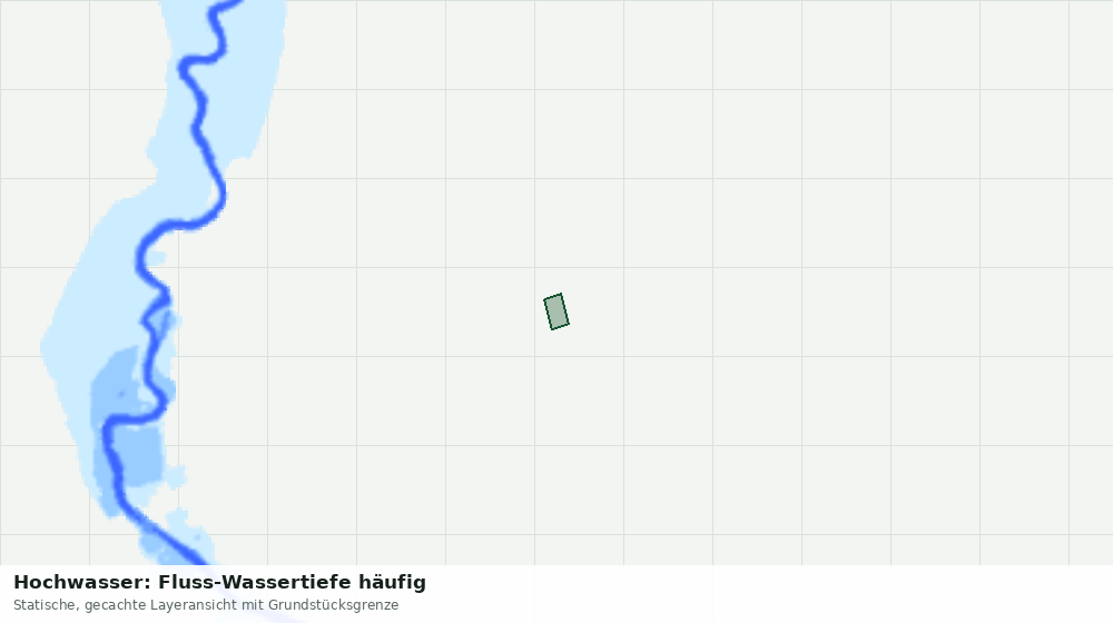 Statische Kartenansicht: Hochwasser: Fluss-Wassertiefe häufig