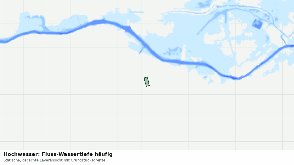 Statische Kartenansicht: Hochwasser: Fluss-Wassertiefe häufig