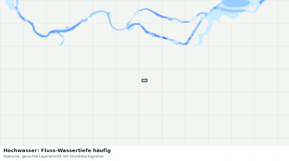 Statische Kartenansicht: Hochwasser: Fluss-Wassertiefe häufig