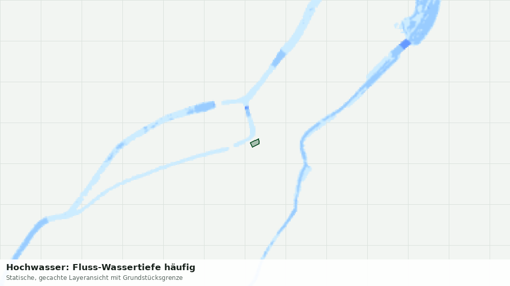 Statische Kartenansicht: Hochwasser: Fluss-Wassertiefe häufig