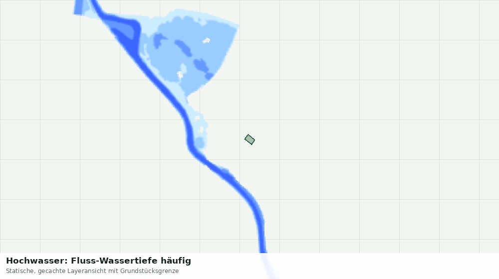 Statische Kartenansicht: Hochwasser: Fluss-Wassertiefe häufig