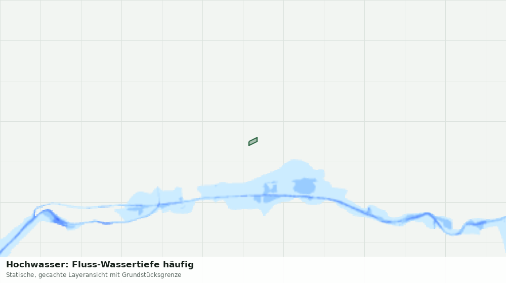 Statische Kartenansicht: Hochwasser: Fluss-Wassertiefe häufig