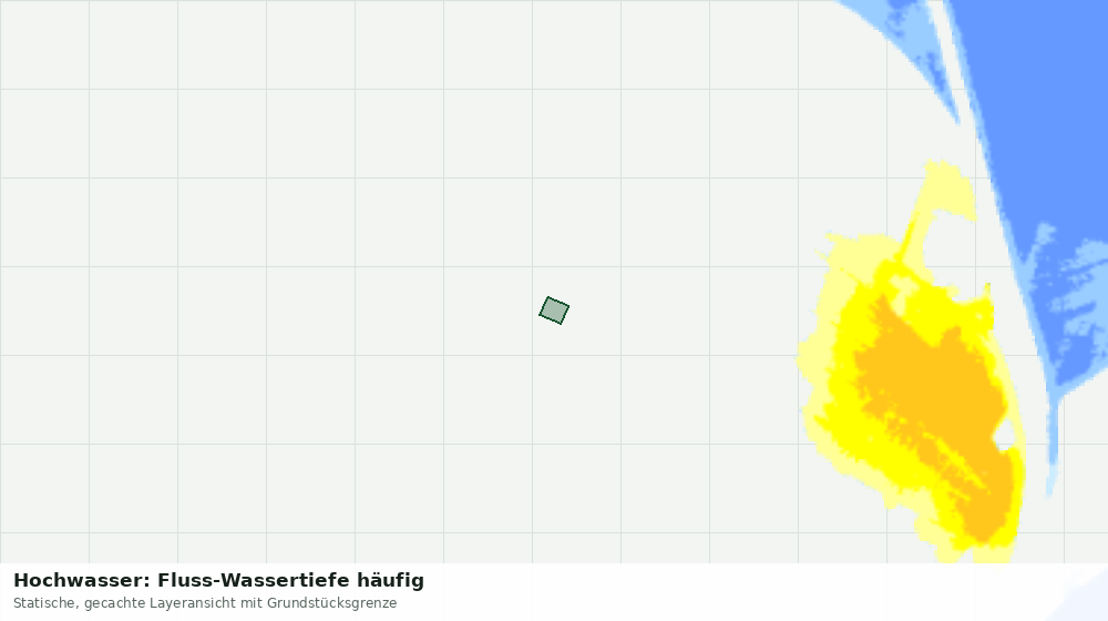 Statische Kartenansicht: Hochwasser: Fluss-Wassertiefe häufig