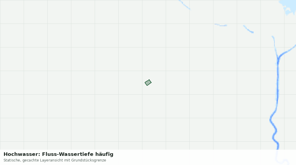 Statische Kartenansicht: Hochwasser: Fluss-Wassertiefe häufig