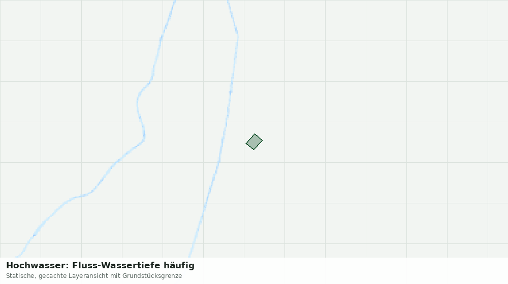Statische Kartenansicht: Hochwasser: Fluss-Wassertiefe häufig
