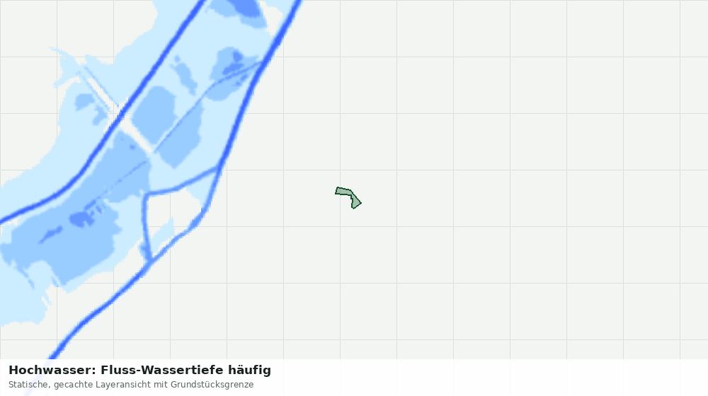 Statische Kartenansicht: Hochwasser: Fluss-Wassertiefe häufig
