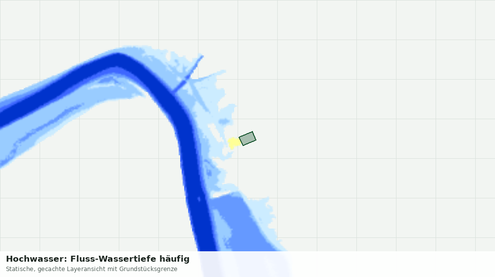 Statische Kartenansicht: Hochwasser: Fluss-Wassertiefe häufig
