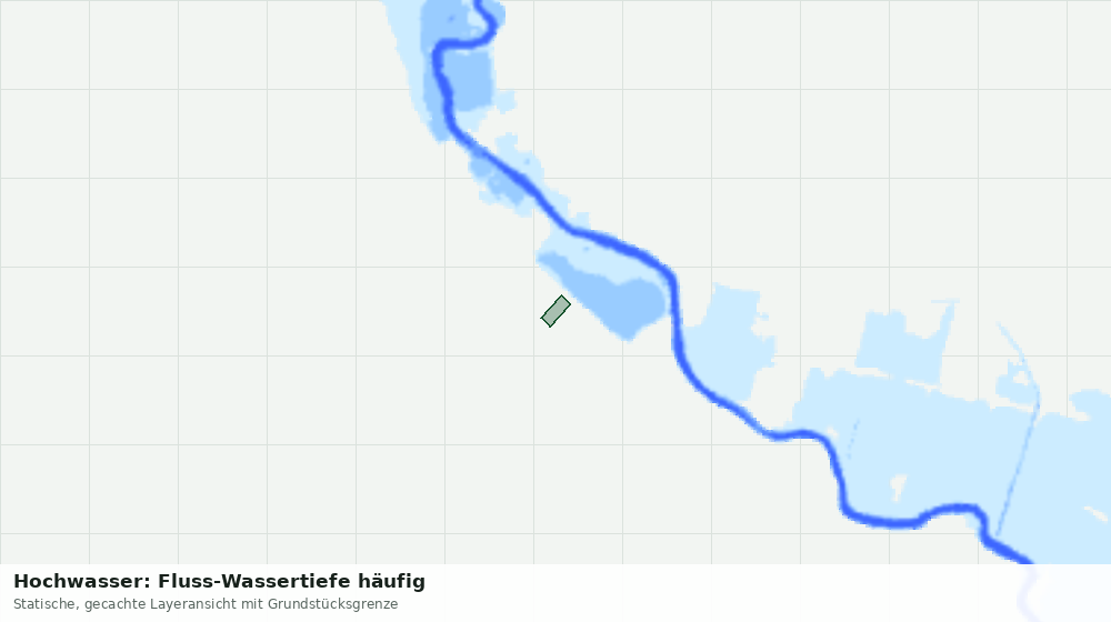 Statische Kartenansicht: Hochwasser: Fluss-Wassertiefe häufig