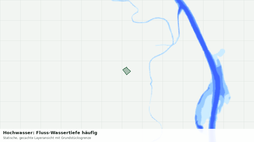 Statische Kartenansicht: Hochwasser: Fluss-Wassertiefe häufig