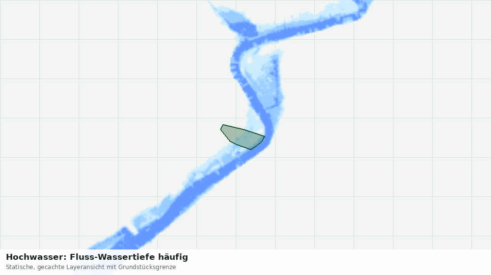 Statische Kartenansicht: Hochwasser: Fluss-Wassertiefe häufig