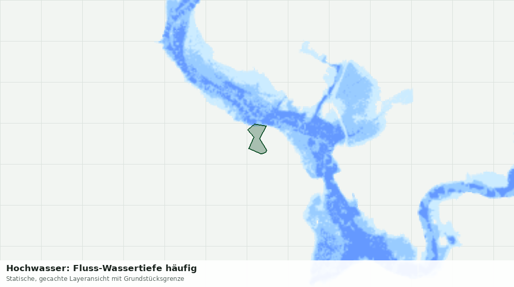 Statische Kartenansicht: Hochwasser: Fluss-Wassertiefe häufig
