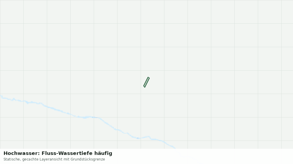 Statische Kartenansicht: Hochwasser: Fluss-Wassertiefe häufig