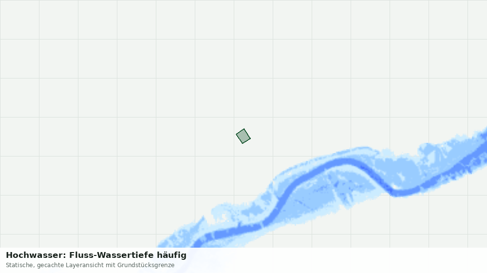 Statische Kartenansicht: Hochwasser: Fluss-Wassertiefe häufig
