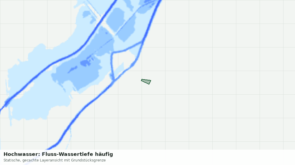 Statische Kartenansicht: Hochwasser: Fluss-Wassertiefe häufig