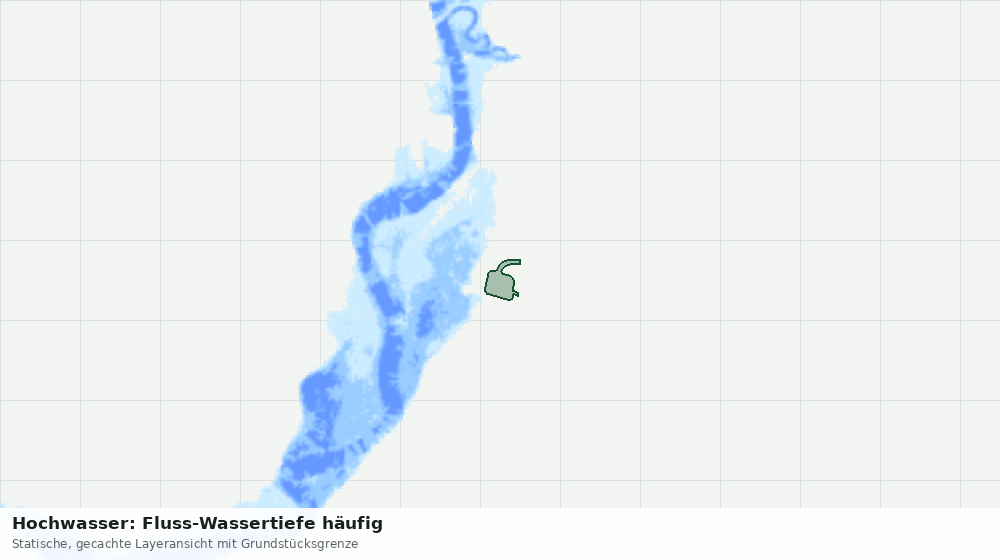 Statische Kartenansicht: Hochwasser: Fluss-Wassertiefe häufig