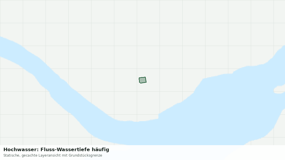Statische Kartenansicht: Hochwasser: Fluss-Wassertiefe häufig