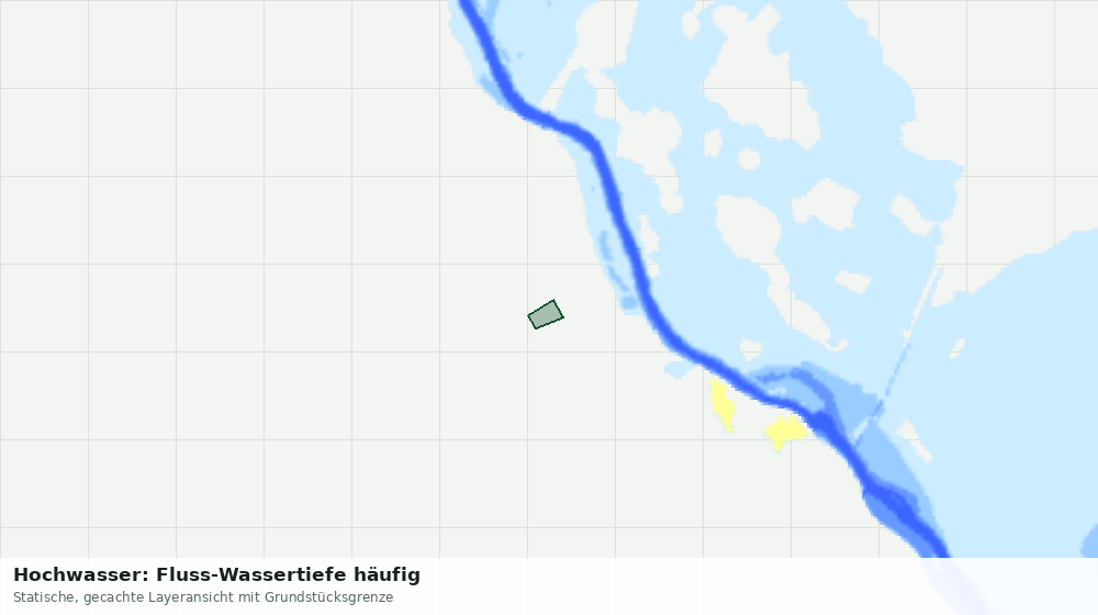 Statische Kartenansicht: Hochwasser: Fluss-Wassertiefe häufig