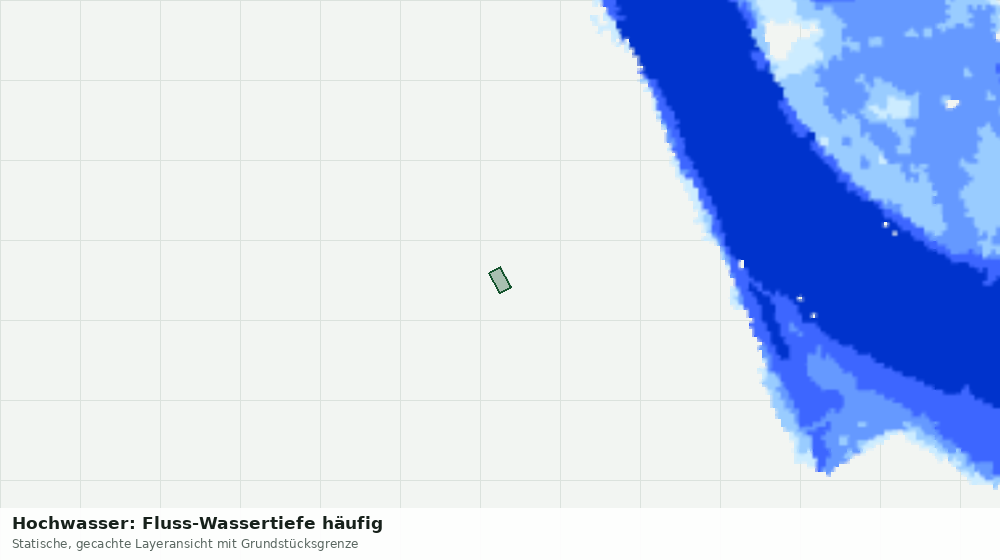 Statische Kartenansicht: Hochwasser: Fluss-Wassertiefe häufig
