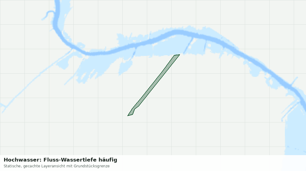 Statische Kartenansicht: Hochwasser: Fluss-Wassertiefe häufig