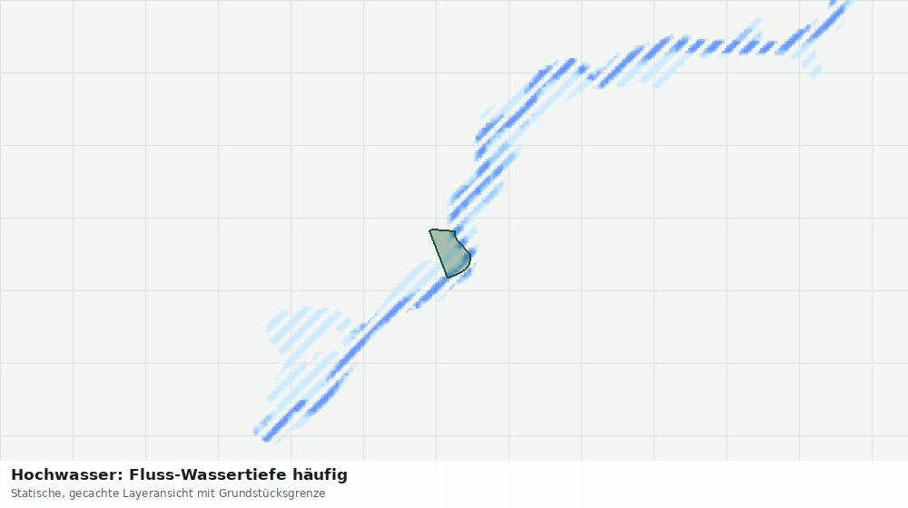 Statische Kartenansicht: Hochwasser: Fluss-Wassertiefe häufig
