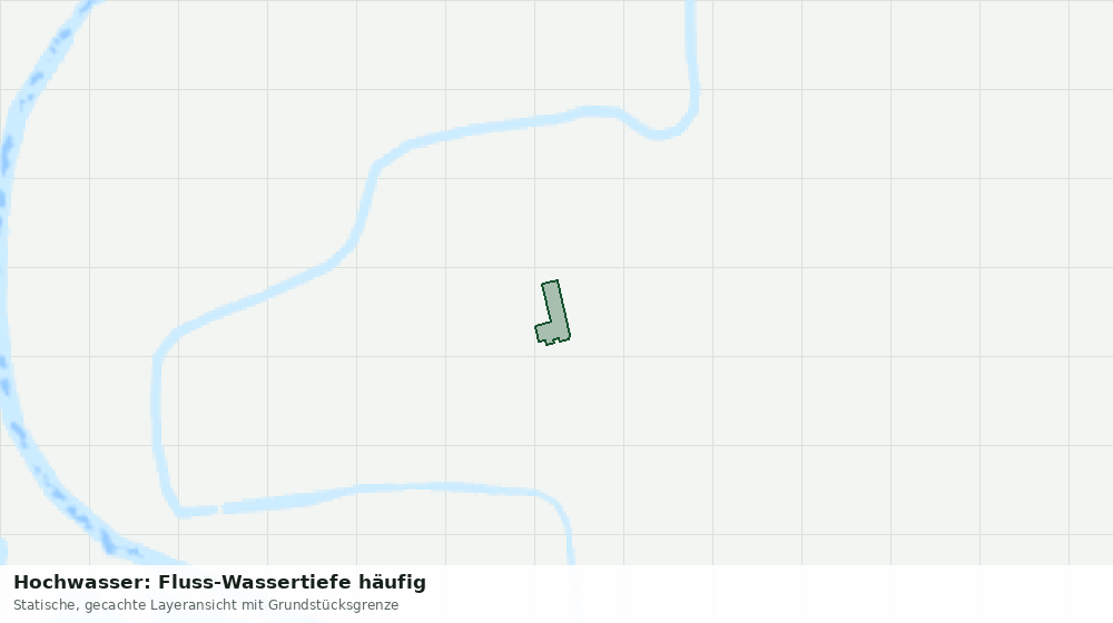 Statische Kartenansicht: Hochwasser: Fluss-Wassertiefe häufig