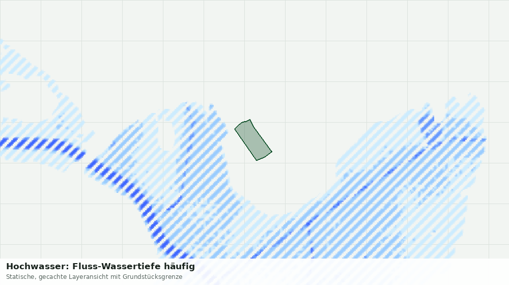 Statische Kartenansicht: Hochwasser: Fluss-Wassertiefe häufig