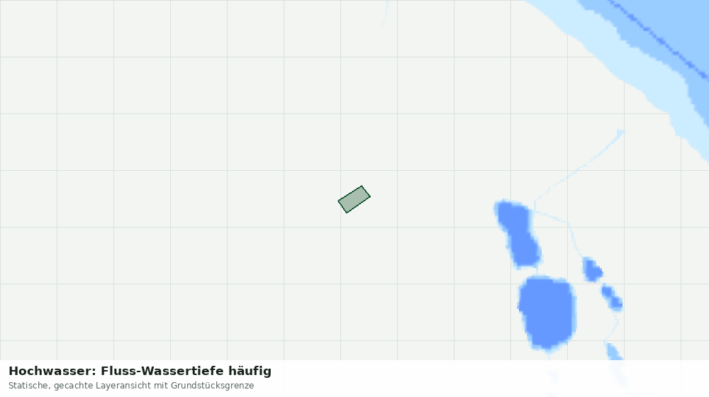 Statische Kartenansicht: Hochwasser: Fluss-Wassertiefe häufig