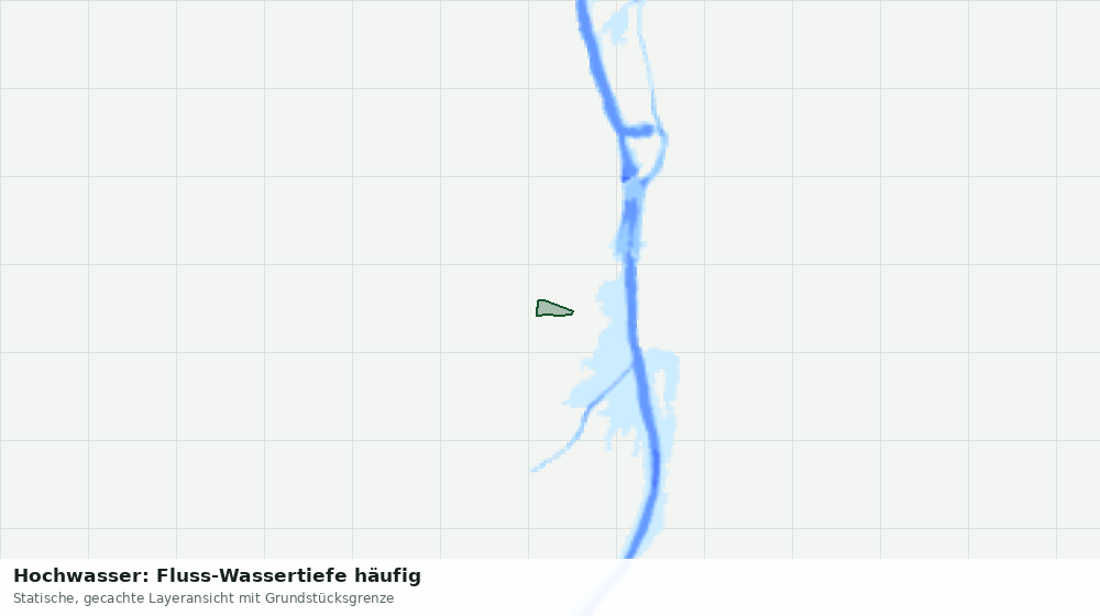 Statische Kartenansicht: Hochwasser: Fluss-Wassertiefe häufig