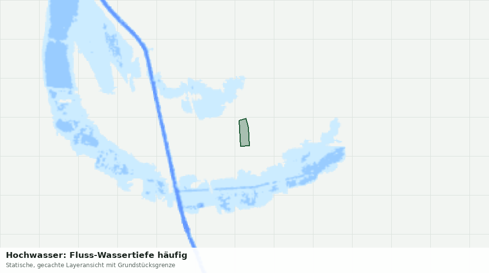 Statische Kartenansicht: Hochwasser: Fluss-Wassertiefe häufig