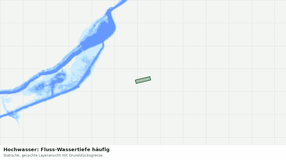 Statische Kartenansicht: Hochwasser: Fluss-Wassertiefe häufig