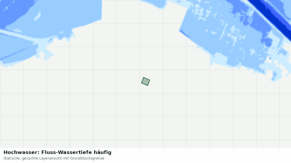 Statische Kartenansicht: Hochwasser: Fluss-Wassertiefe häufig