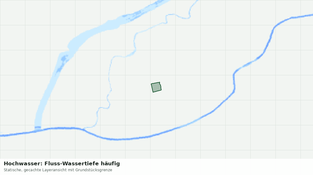 Statische Kartenansicht: Hochwasser: Fluss-Wassertiefe häufig