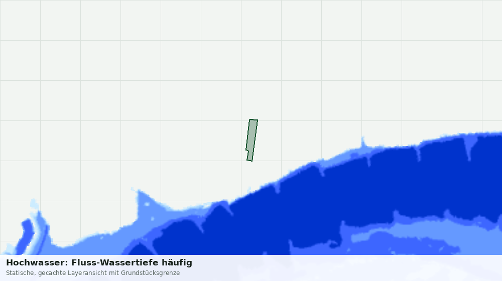 Statische Kartenansicht: Hochwasser: Fluss-Wassertiefe häufig