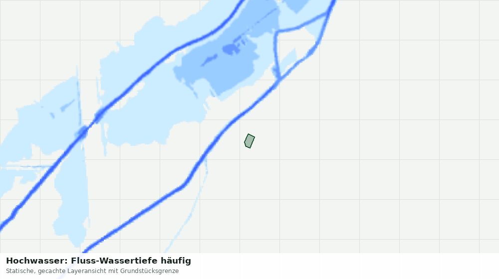 Statische Kartenansicht: Hochwasser: Fluss-Wassertiefe häufig