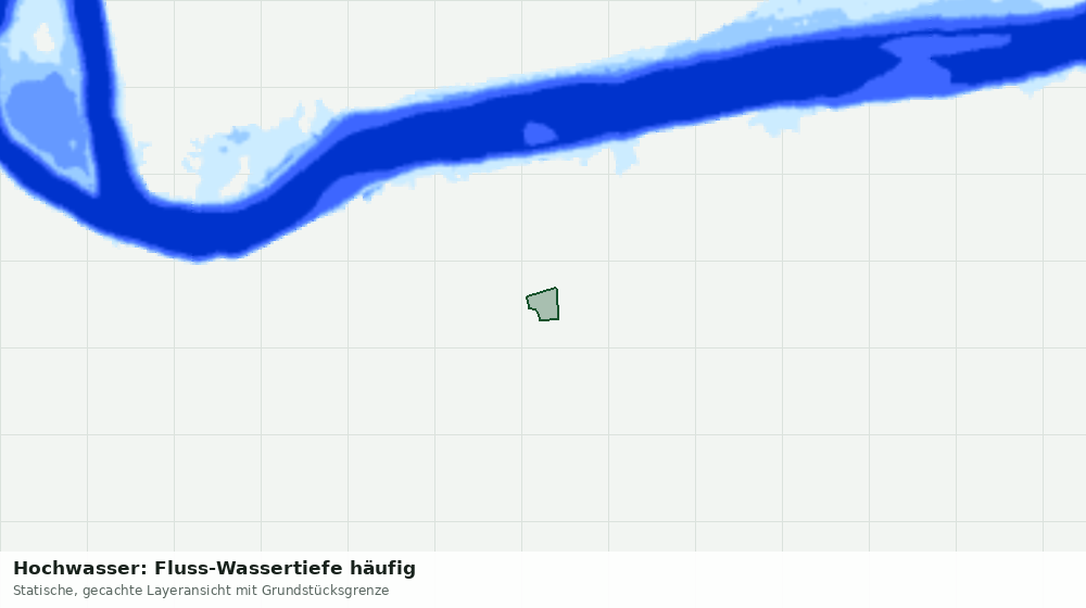Statische Kartenansicht: Hochwasser: Fluss-Wassertiefe häufig