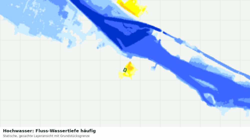 Statische Kartenansicht: Hochwasser: Fluss-Wassertiefe häufig