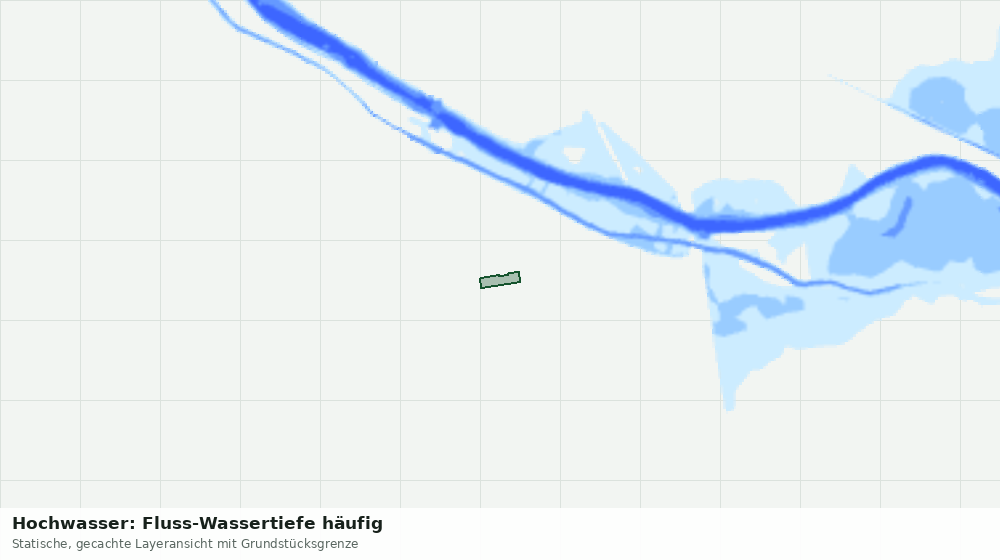 Statische Kartenansicht: Hochwasser: Fluss-Wassertiefe häufig