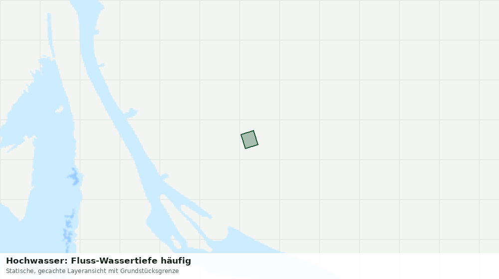 Statische Kartenansicht: Hochwasser: Fluss-Wassertiefe häufig