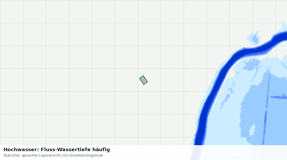Statische Kartenansicht: Hochwasser: Fluss-Wassertiefe häufig