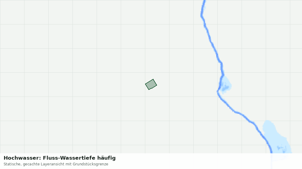Statische Kartenansicht: Hochwasser: Fluss-Wassertiefe häufig