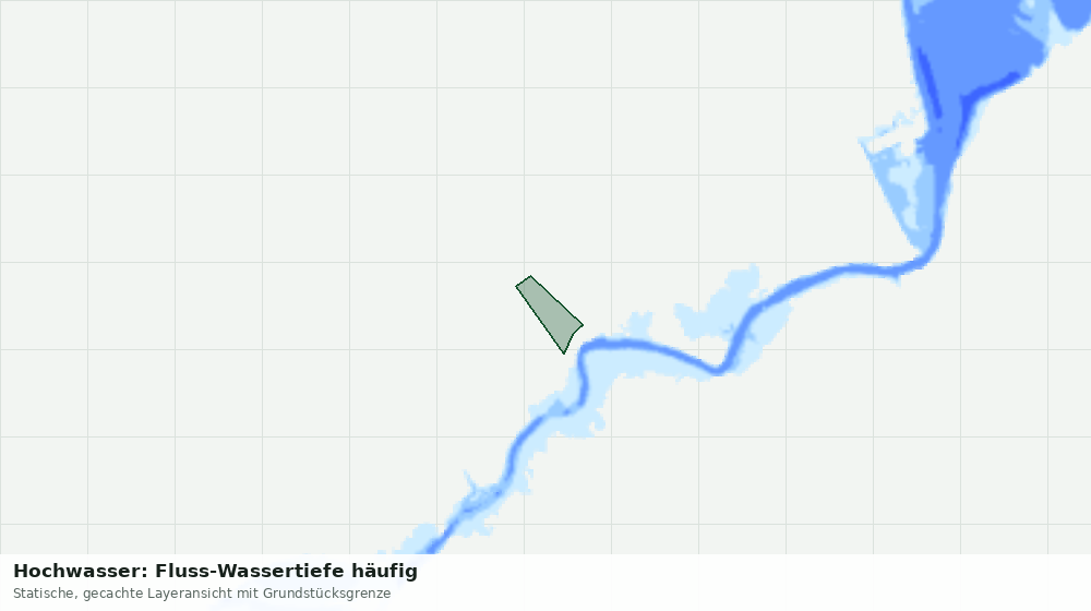 Statische Kartenansicht: Hochwasser: Fluss-Wassertiefe häufig