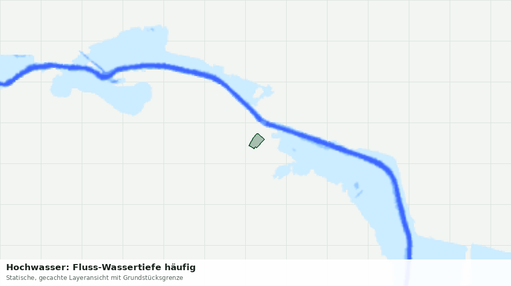 Statische Kartenansicht: Hochwasser: Fluss-Wassertiefe häufig