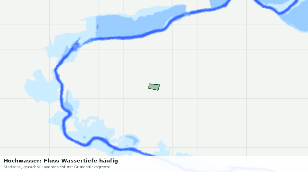 Statische Kartenansicht: Hochwasser: Fluss-Wassertiefe häufig