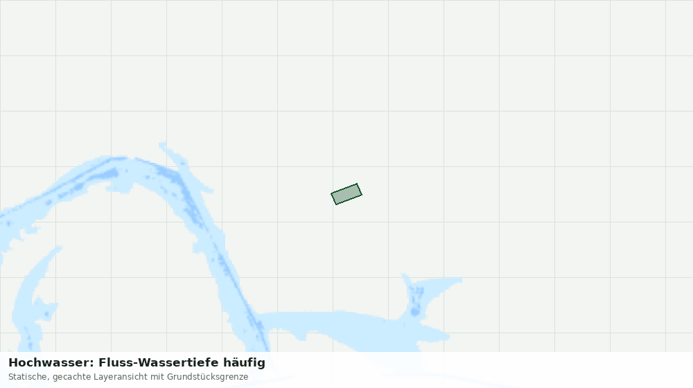 Statische Kartenansicht: Hochwasser: Fluss-Wassertiefe häufig