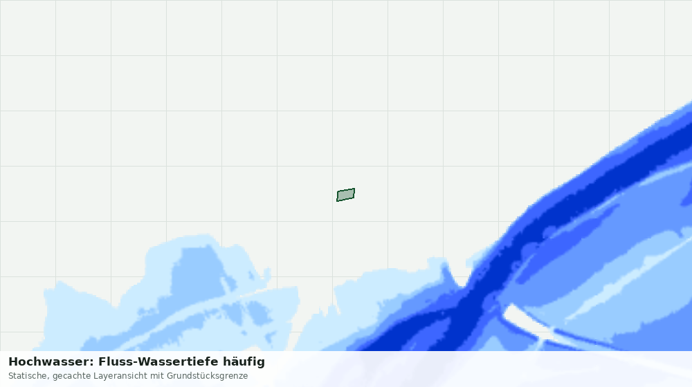Statische Kartenansicht: Hochwasser: Fluss-Wassertiefe häufig